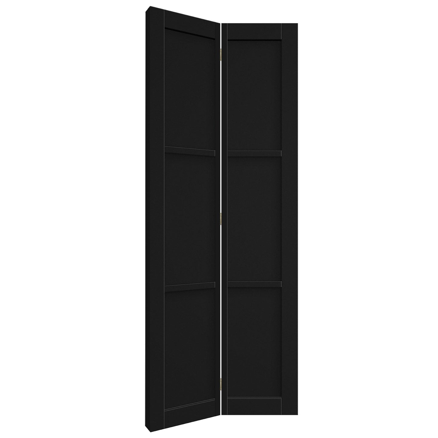 Black Internal Fully Finished Industrial 3 Panel Bi-fold Door (121174)