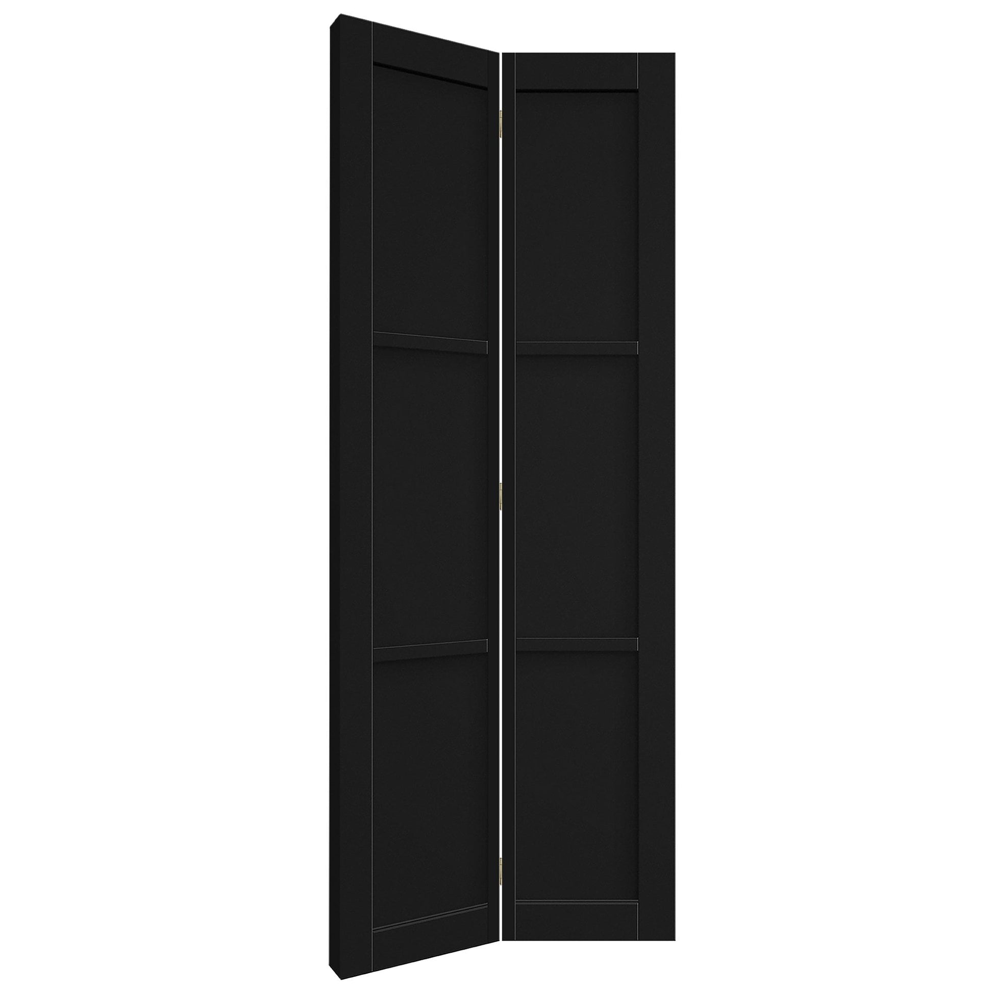 Black Internal Fully Finished Industrial 3 Panel Bi-fold Door (121174)