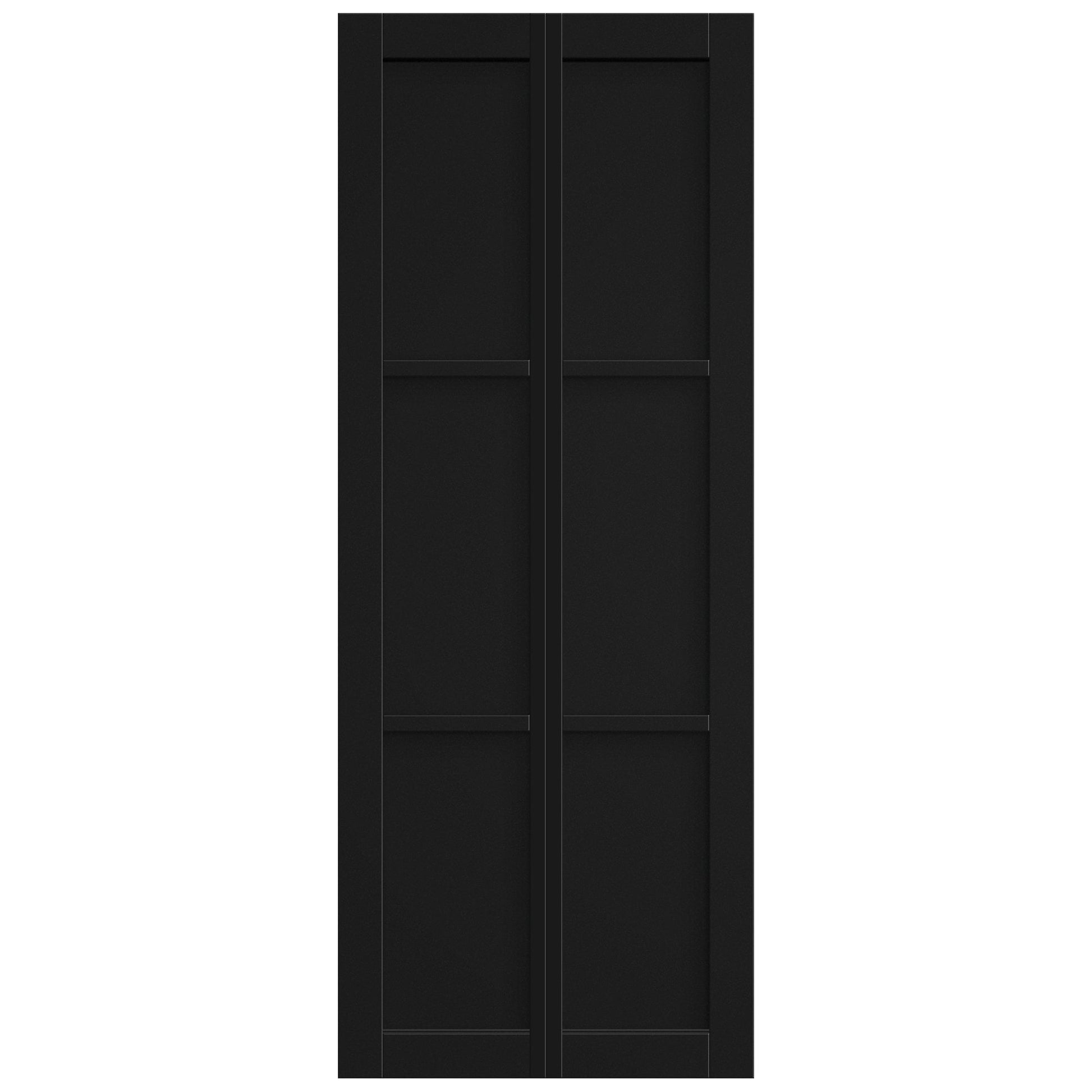 Black Internal Fully Finished Industrial 3 Panel Bi-fold Door (121174)