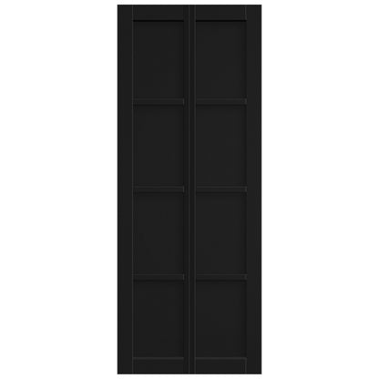 Black Internal Fully Finished 4 Panel Solid Bi-fold Door (121176)