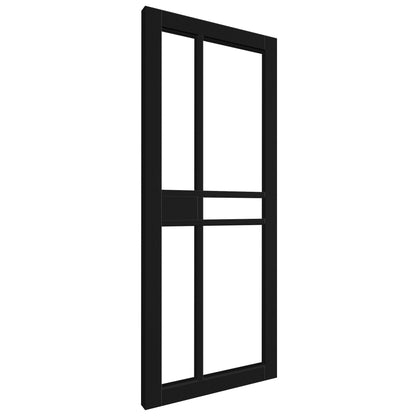 Black Internal Fully Finished Sudio 1 Panel 5 Light Clear Glass Door (121191)