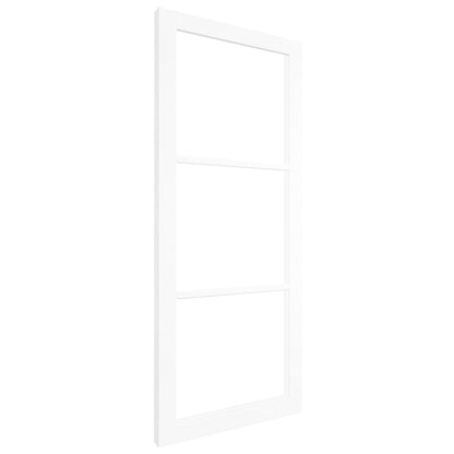 Internal Primed Studio Industrial 3 Light Clear Glass Door (121193)