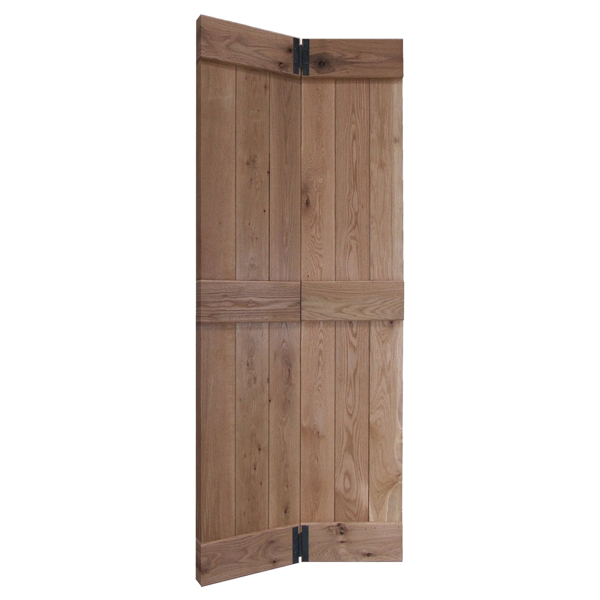 Oak Internal Unfinished Rustic Grange Solid Bi-Fold Door (107967)