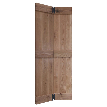 Oak Internal Unfinished Rustic Grange Solid Bi-Fold Door (107967)