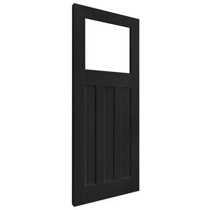 Oak Internal Fully Finished 1930's DX 3 Panel 1 Light Clear Glass Door (122040)