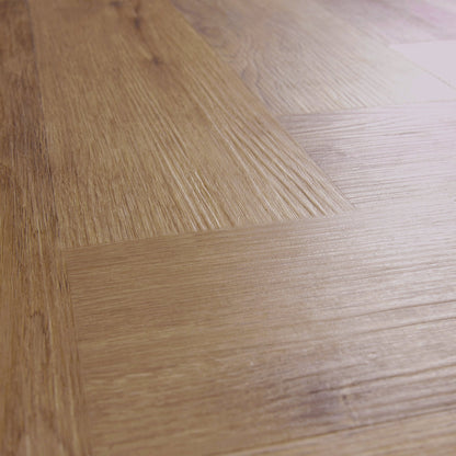 Burnaby Oak - Foundation Herringbone SPC 2mm UV Coated Luxury Vinyl Flooring (122987)