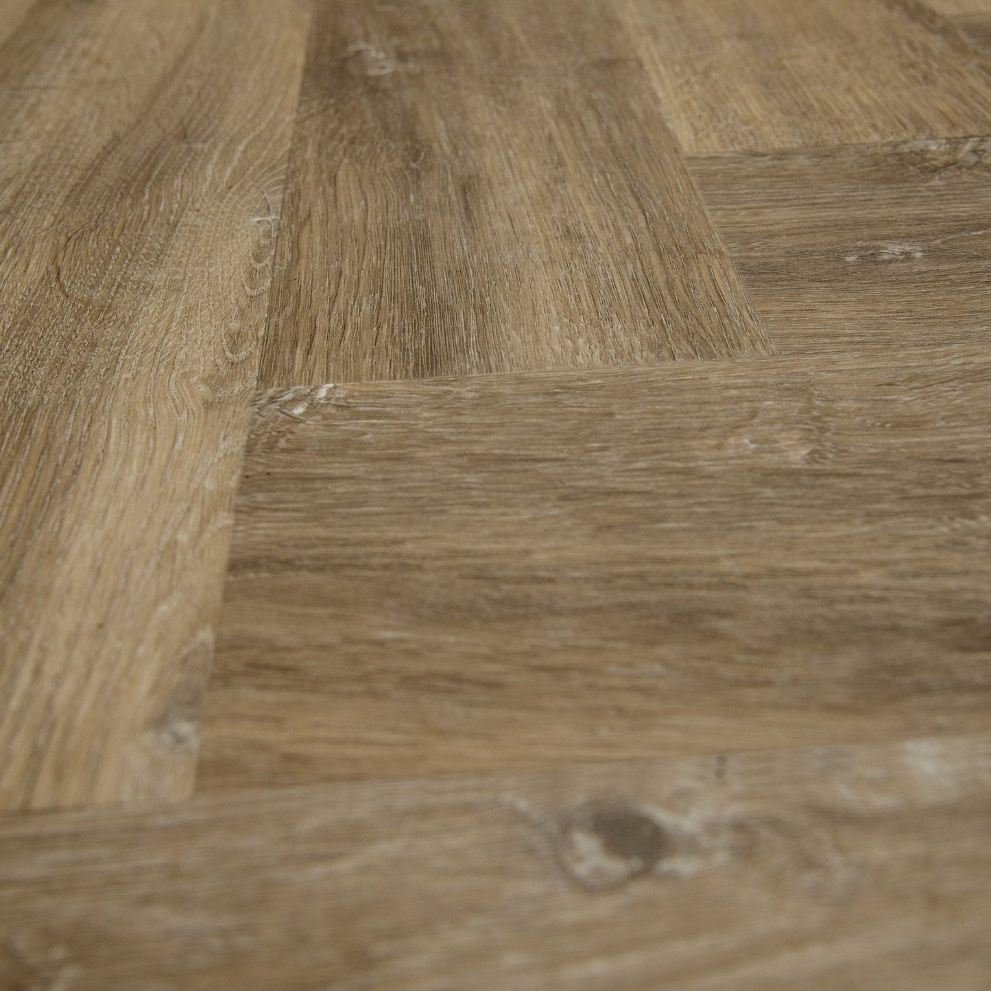 Nelson Oak - Foundation Herringbone SPC 2mm UV Coated Luxury Vinyl Flooring (122986)