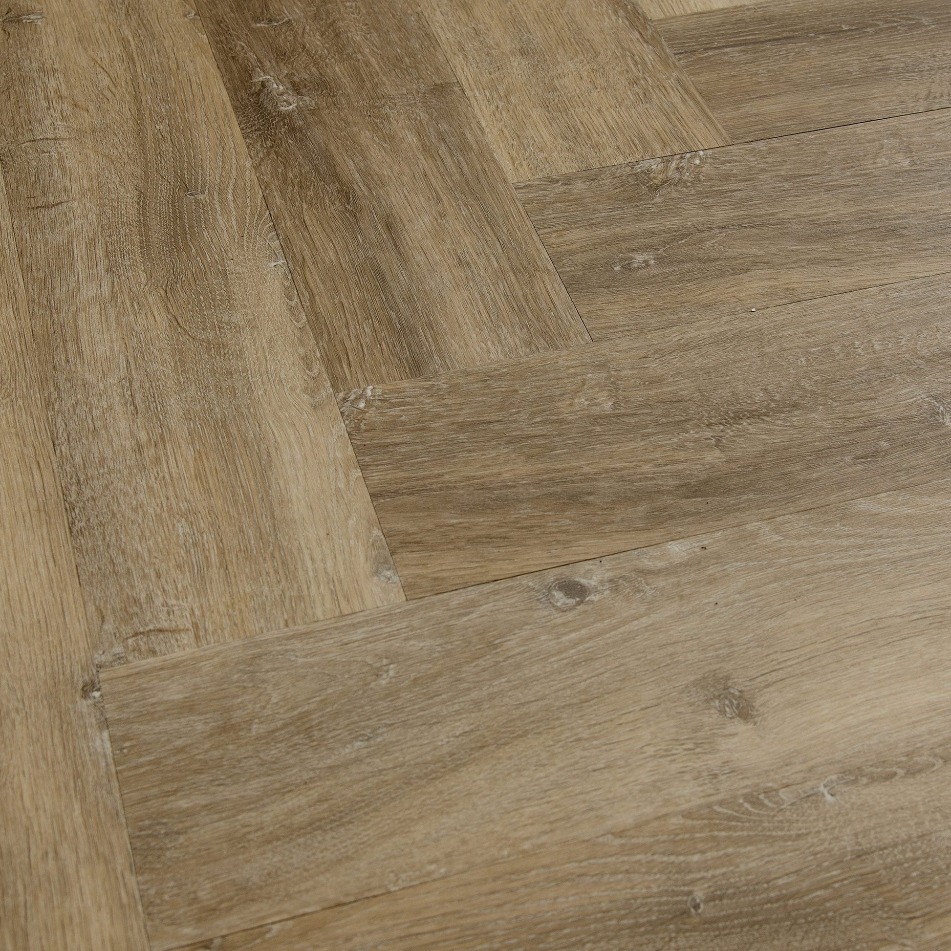 Nelson Oak - Foundation Herringbone SPC 2mm UV Coated Luxury Vinyl Flooring (122986)
