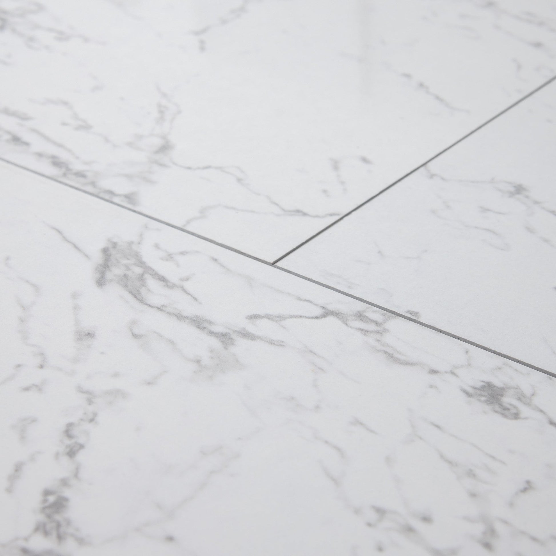 Carrara Marble - Lustre Stone 8mm High Gloss Laminate Flooring (90003)