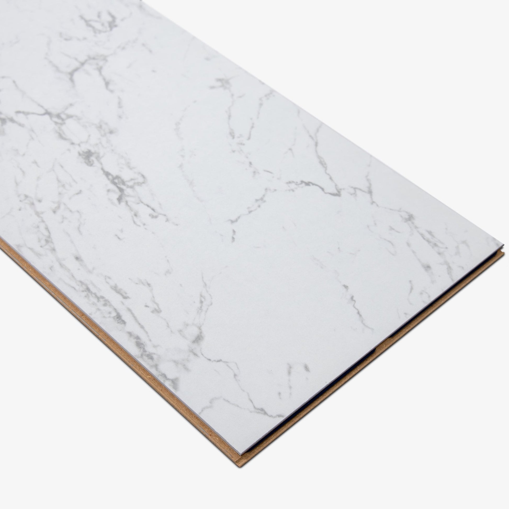 Carrara Marble - Lustre Stone 8mm High Gloss Laminate Flooring (90003)