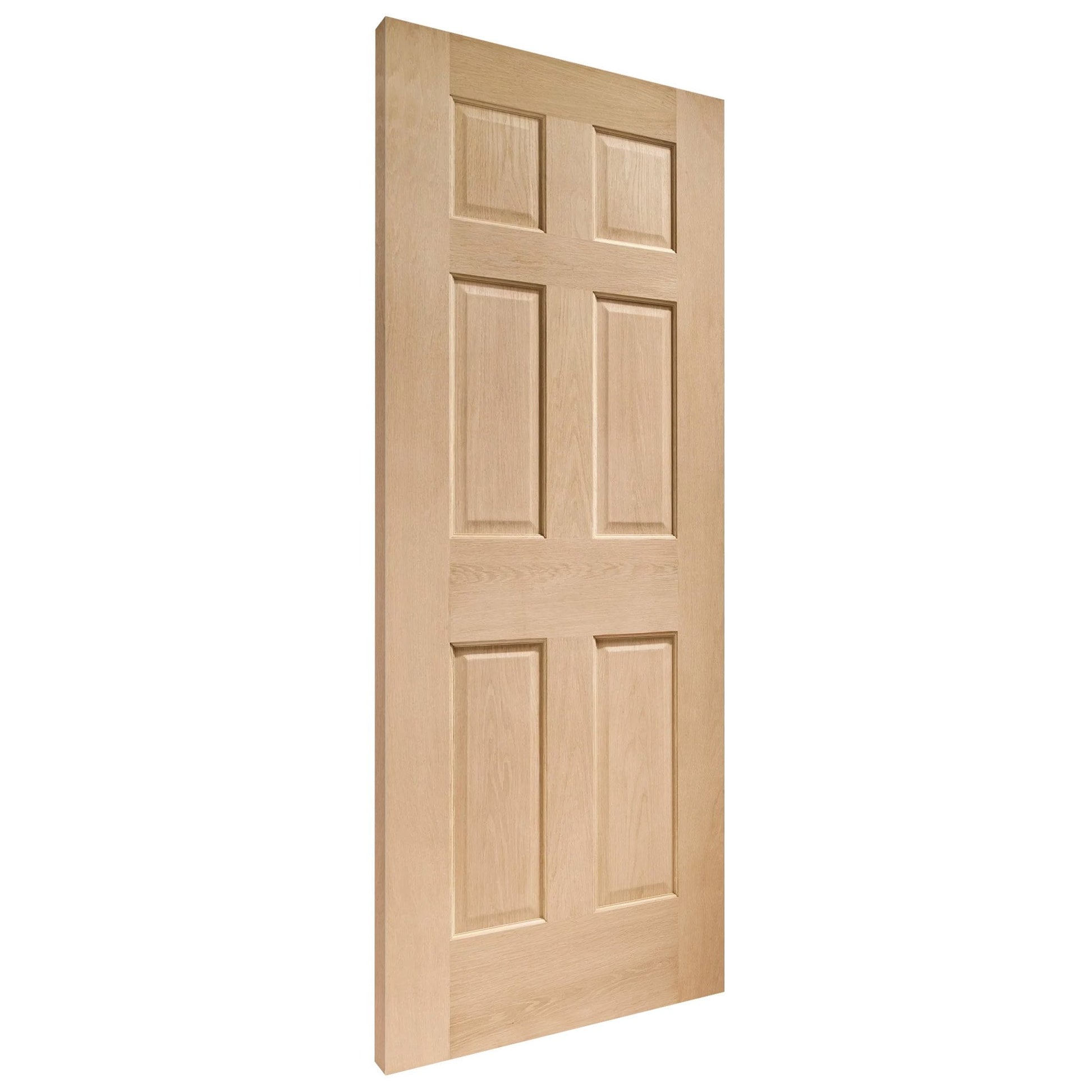 White Internal Oak Oregon Georgia 6 Panel Irish KF Door (121817)