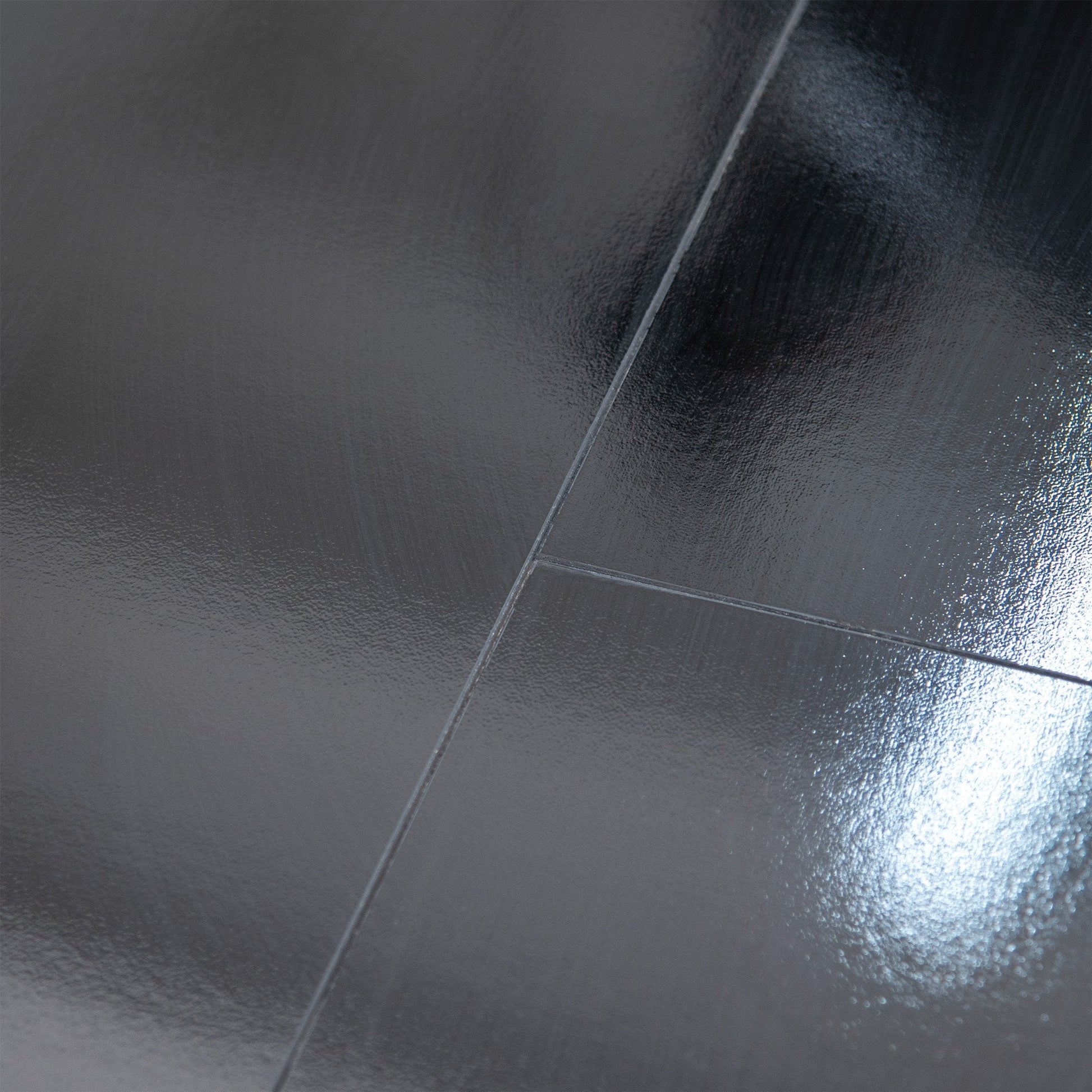 Black - Lustre Stone 8mm High Gloss Laminate Flooring (89999)