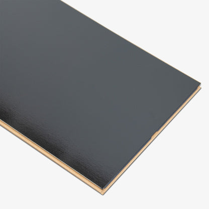Black - Lustre Stone 8mm High Gloss Laminate Flooring (89999)