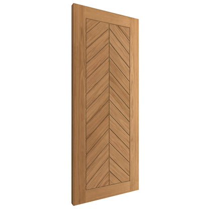 Oak Internal Fully Finished Chevron Door (124129)