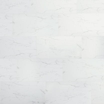 Carrara Marble - Lustre Stone 800 x 400mm Waterproof Wall Panelling (122540)