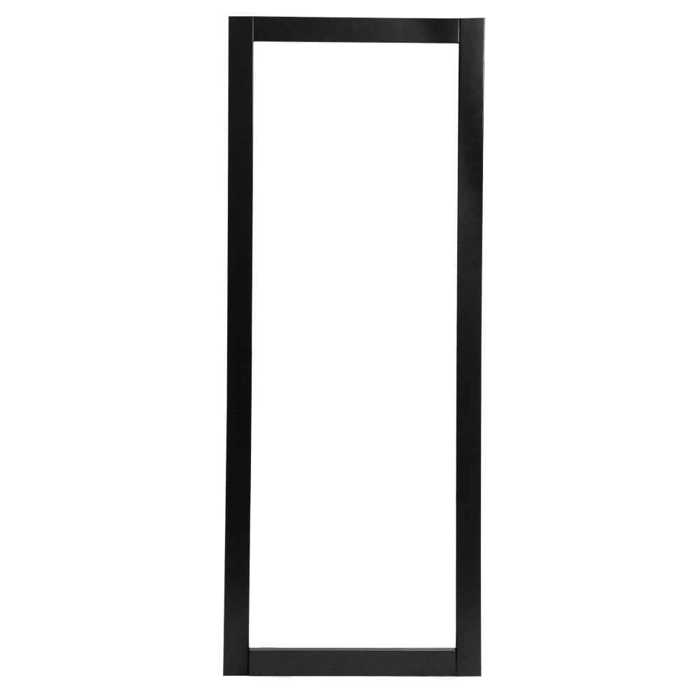 Jet Black Internal Fully Finished 1 Light Clear Glass Industrial Studio Door (124151)