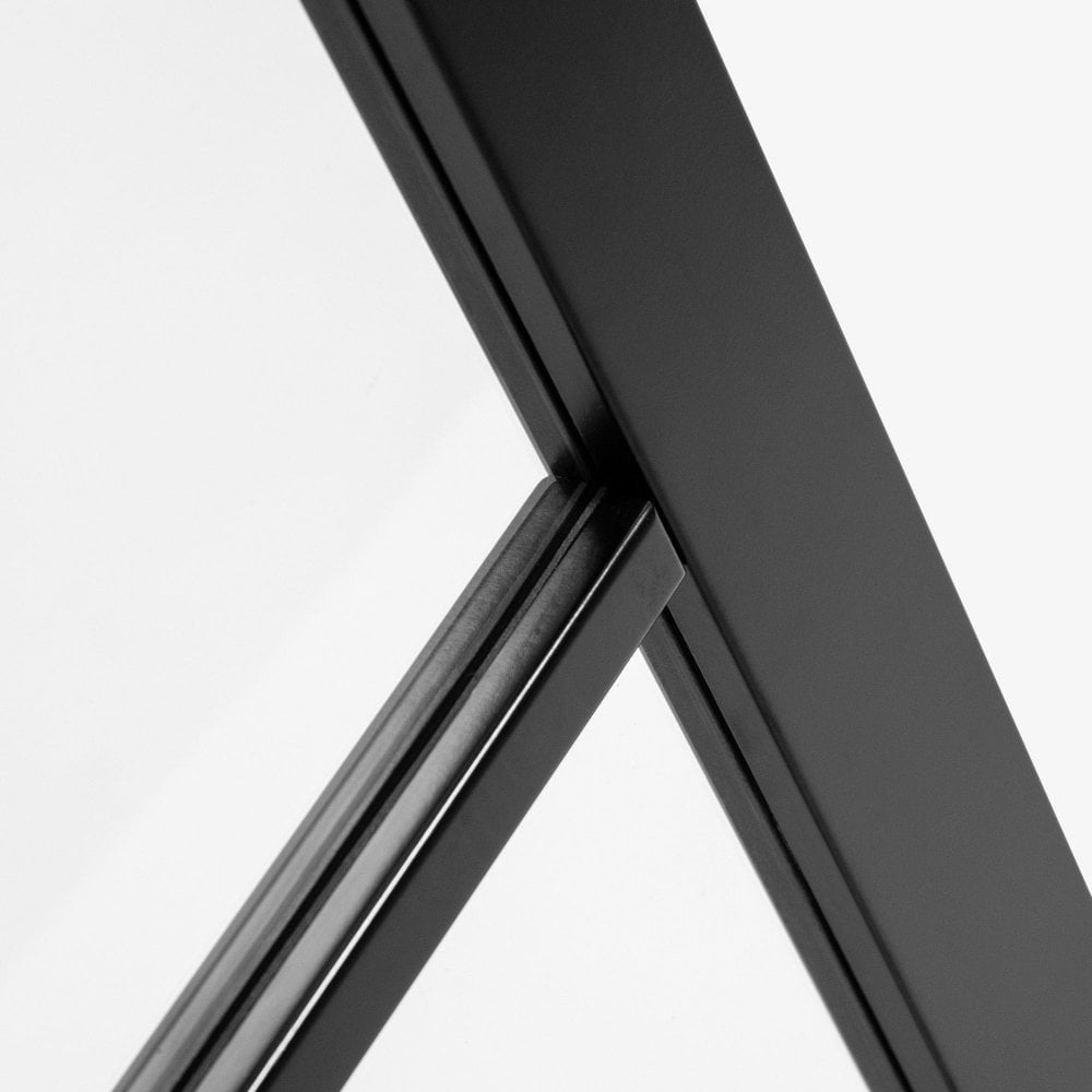 Jet Black Internal Fully Finished 4 Light Clear Glass Industrial Studio Door (124159)