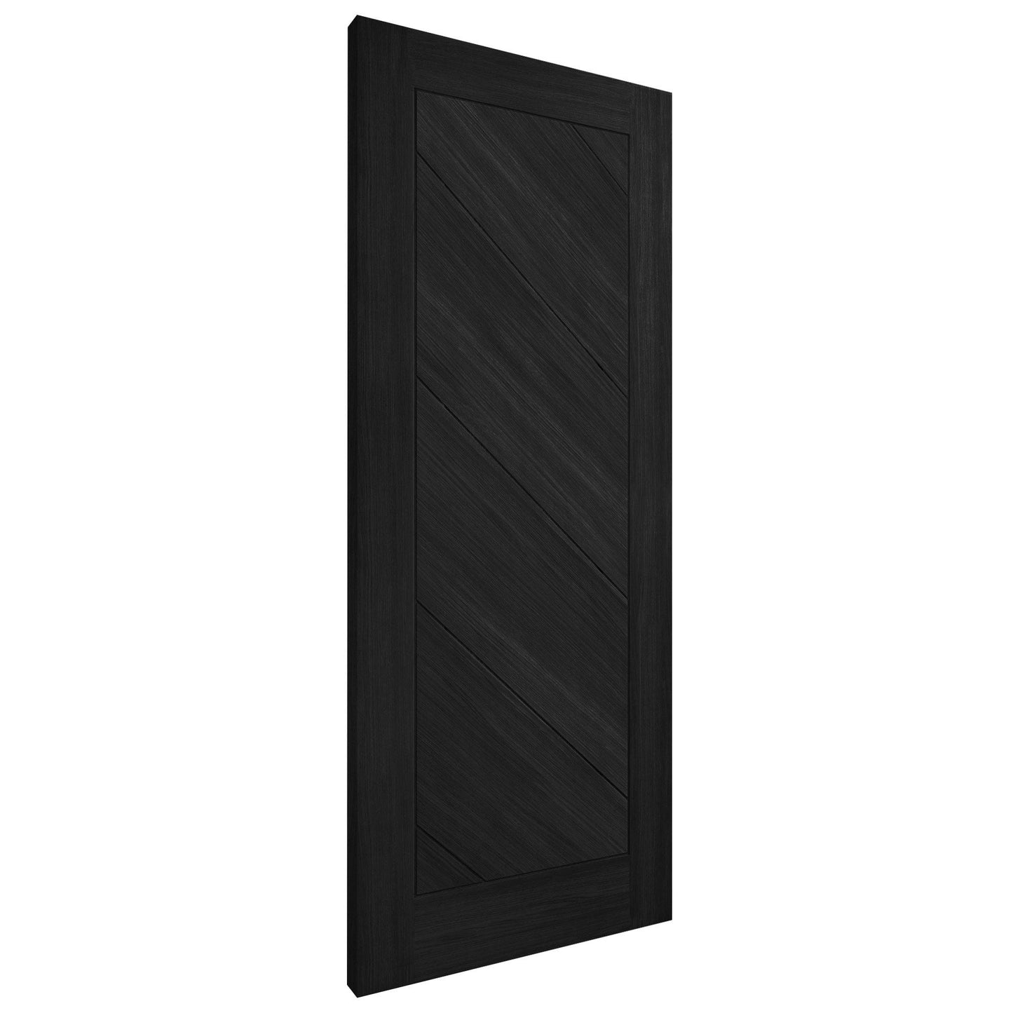 Black Internal Fully Finished Endure Laminate Stockholm FD30 Fire Door (122013)