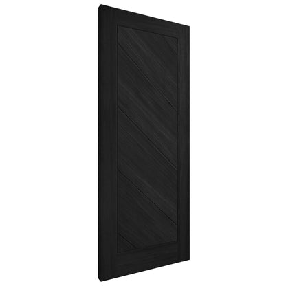 Black Internal Fully Finished Endure Laminate Stockholm FD30 Fire Door (122013)