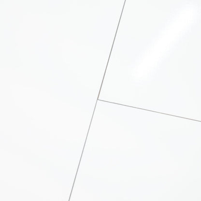White - Lustre Stone 8mm High Gloss Laminate Flooring (90000)