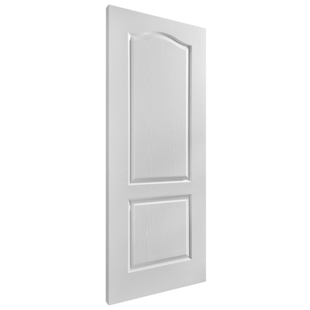 White Internal Lifestyle Moulded Textured Classique 2 Panel Arch Door (124295)