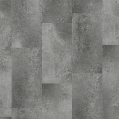 Xonic Grey - Luxe Vision Pre-Grouted 5.5mm Stone Embossed UV Coated Rigid Core Vinyl Flooring (123034)