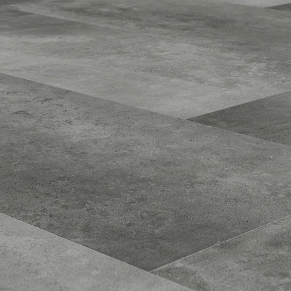 Xonic Grey - Luxe Vision Pre-Grouted 5.5mm Stone Embossed UV Coated Rigid Core Vinyl Flooring (123034)