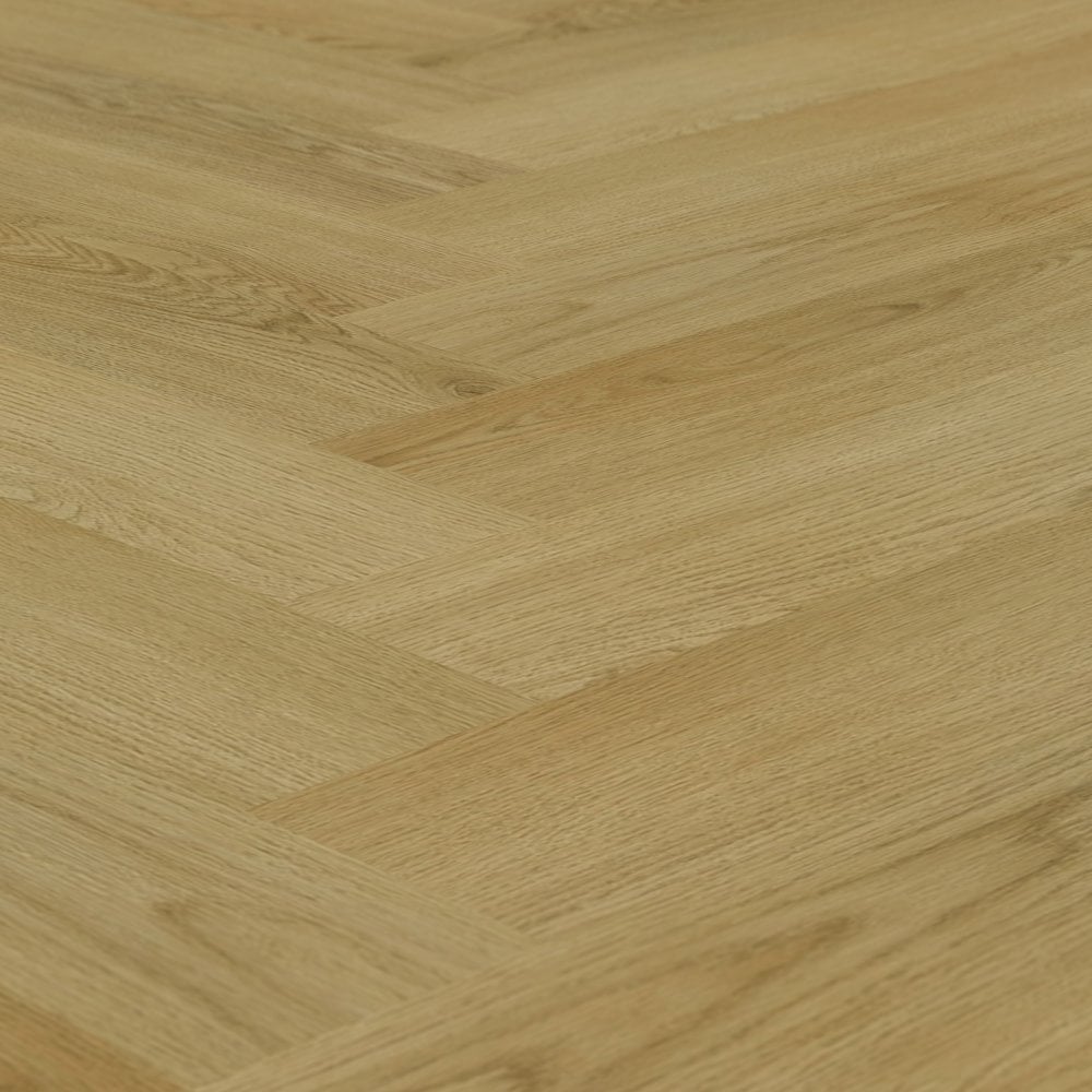 Chestermere Oak - Luxe Vision Herringbone 5mm Embossed Purecoat Rigid Core Vinyl Flooring (123031)