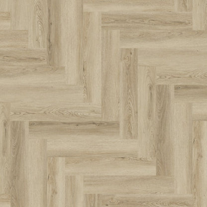 Beaumont Oak - Luxe Vision Herringbone 5mm Embossed Purecoat Rigid Core Vinyl Flooring (123030)