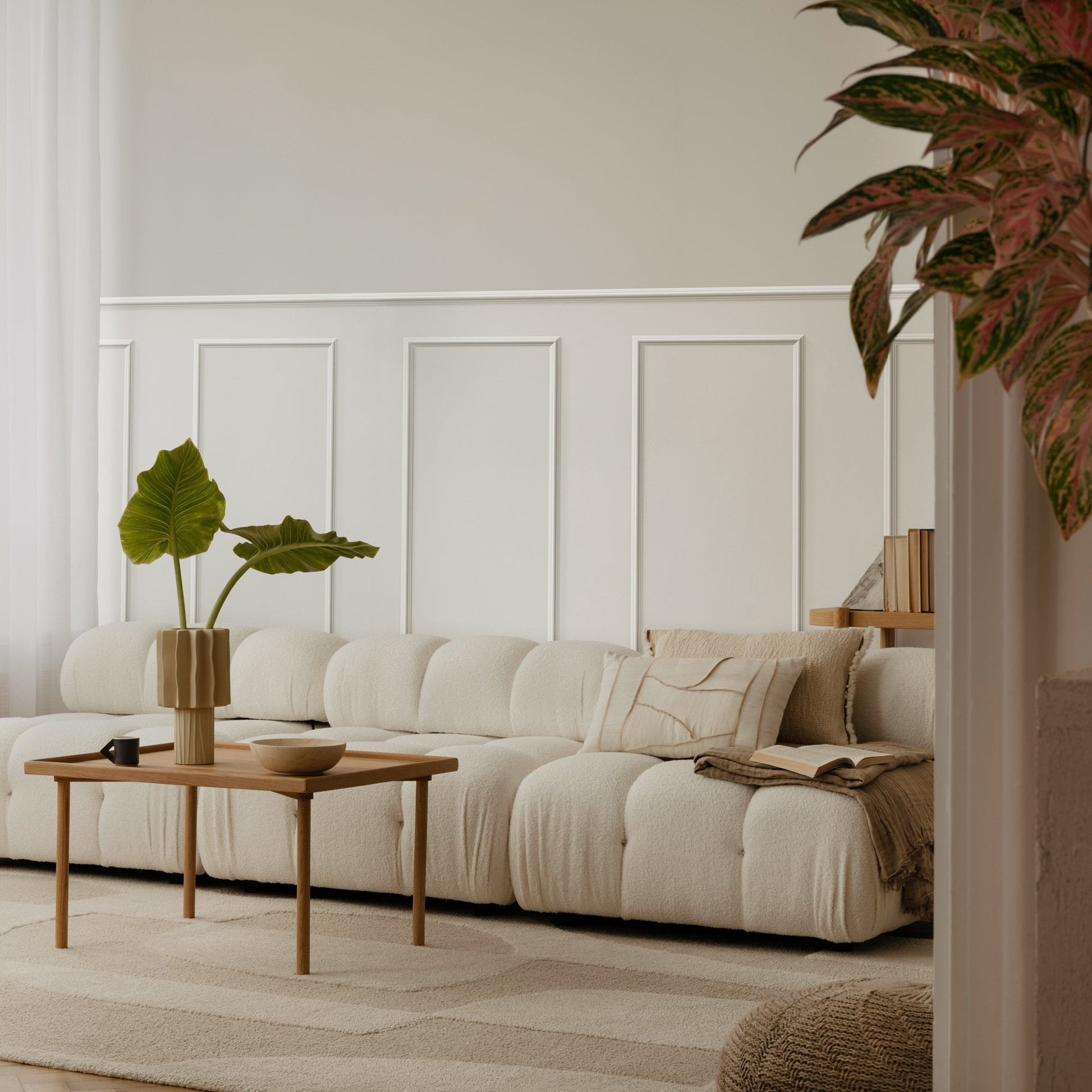 White - Painted Large Wall Panelling Kit (123772)