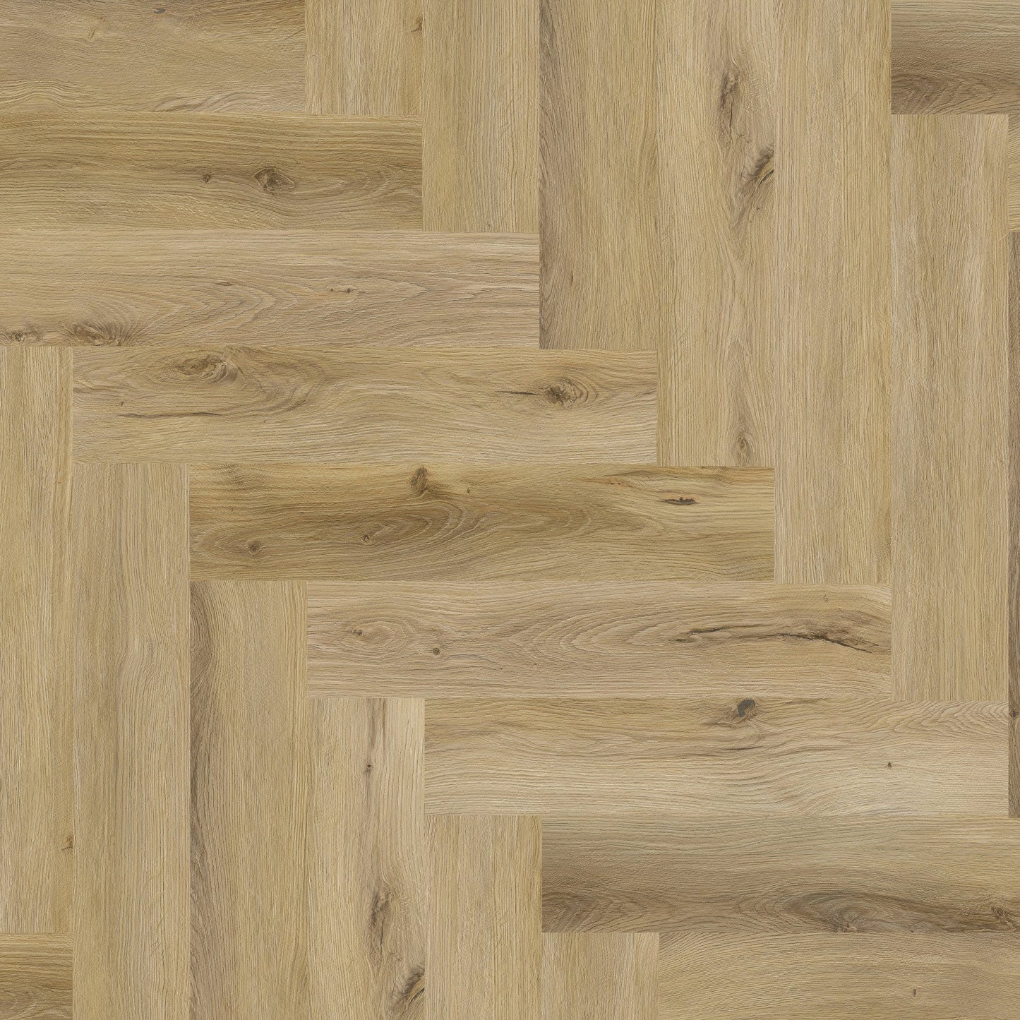 Langford Oak - Foundation Herringbone LVT 5mm Anti-Microbial UV Coated Rigid Core Vinyl Flooring (123003)
