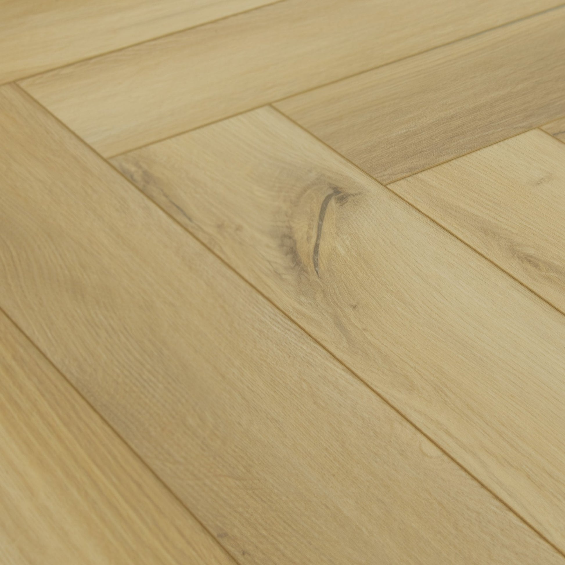 Langford Oak - Foundation Herringbone LVT 5mm Anti-Microbial UV Coated Rigid Core Vinyl Flooring (123003)