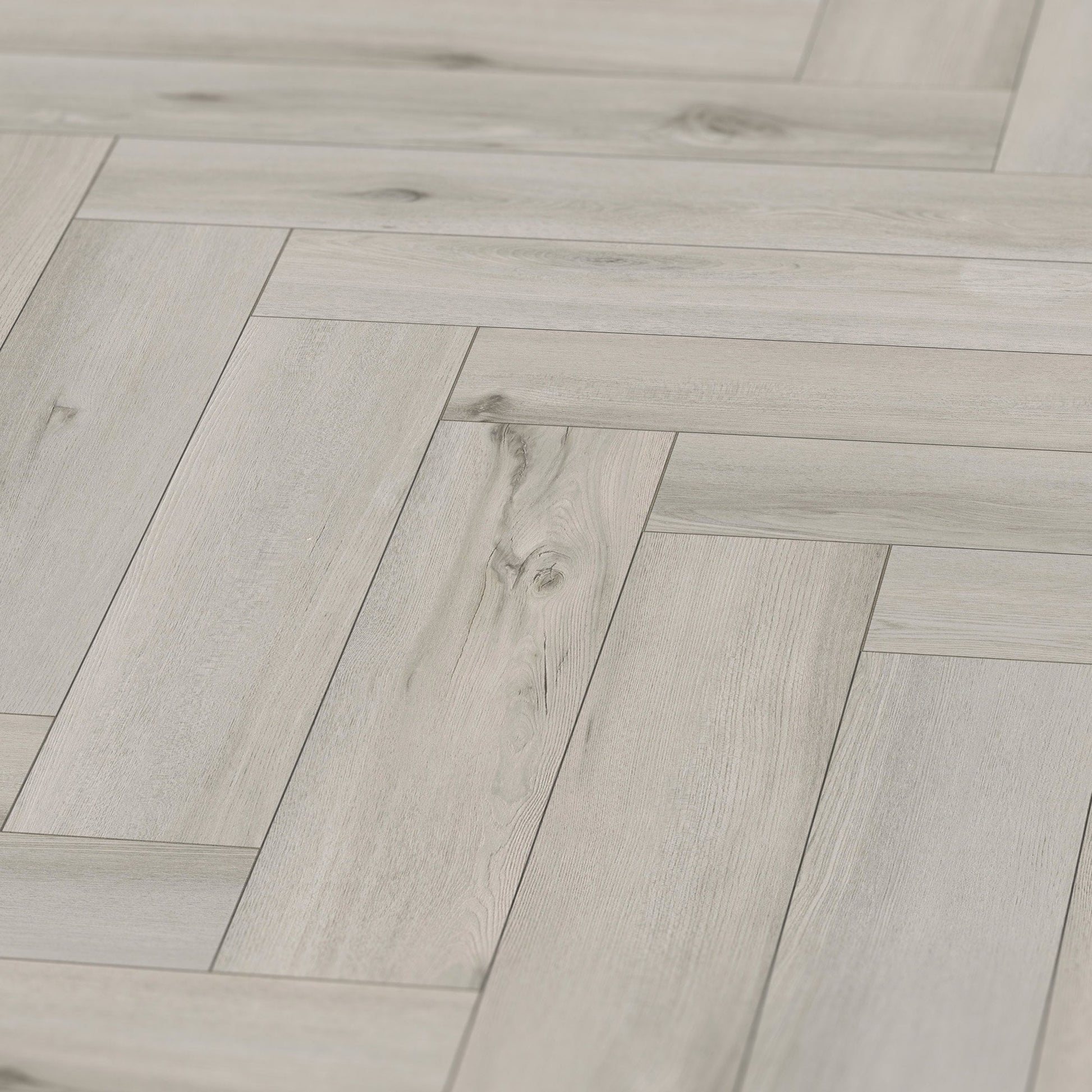 Leader-Tec | Merritt Oak - Prime Herringbone SPC 5mm Rigid Core Vinyl Sample - EWH-3985-HB (SKU-345244)