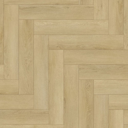 Trail Oak - Foundation Herringbone LVT 5mm Anti-Microbial UV Coated Rigid Core Vinyl Flooring (123000)