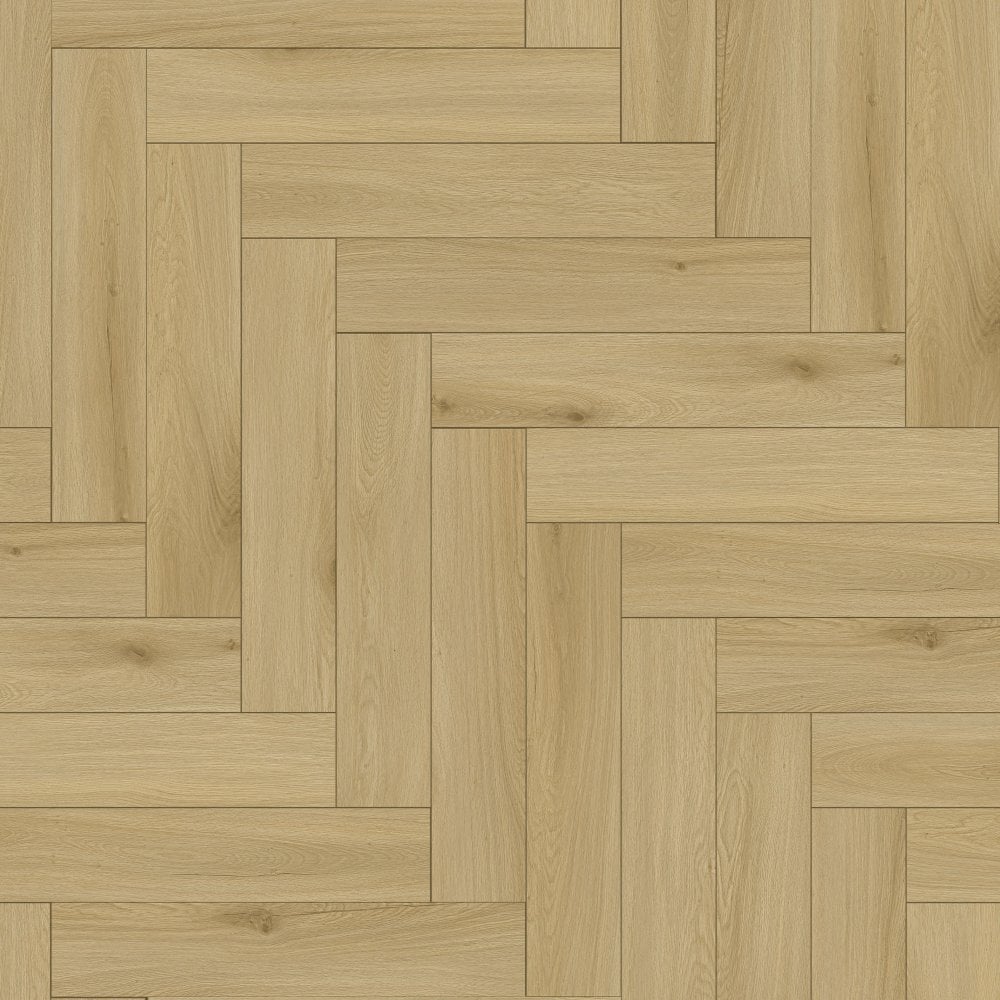 Vancouver Oak - Foundation Herringbone LVT 5mm Anti-Microbial UV Coated Rigid Core Vinyl Flooring (123001)
