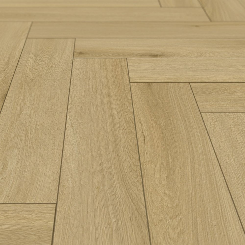 Vancouver Oak - Foundation Herringbone LVT 5mm Anti-Microbial UV Coated Rigid Core Vinyl Flooring (123001)