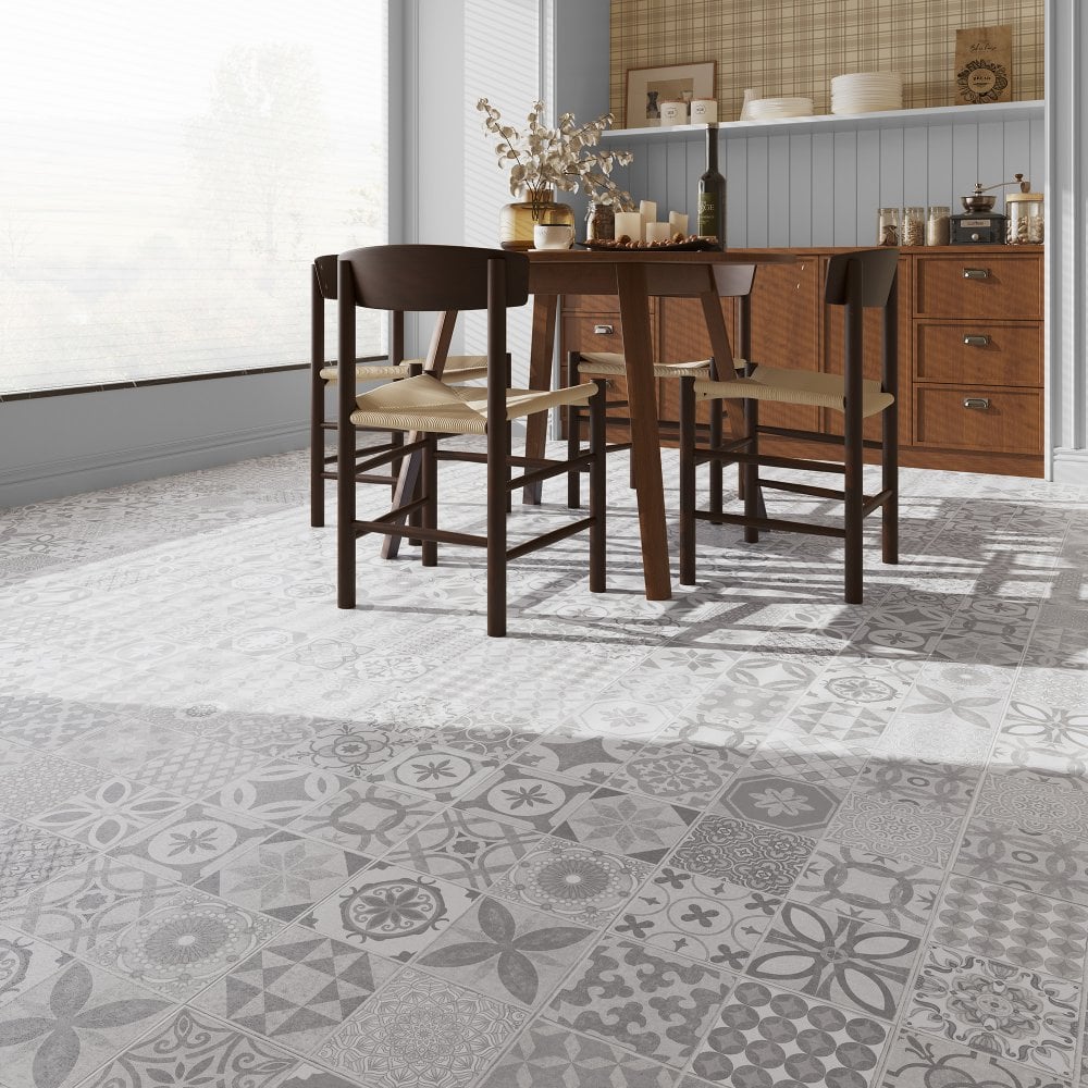 Leader-Tec | Aurora - Prime+ Tile SPC Rigid Core Vinyl Sample - CAH-3880 - (SKU-345263)