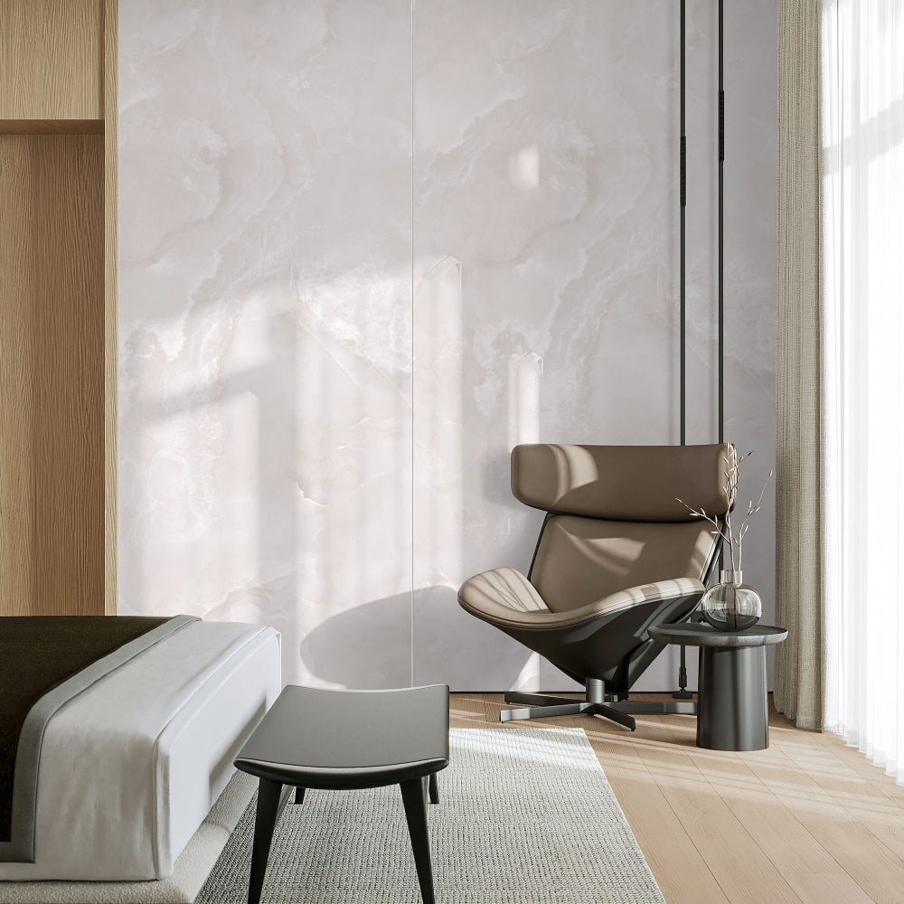 Milky Opalite - 2650 x 1230mm Waterproof Wall Panelling (124351)