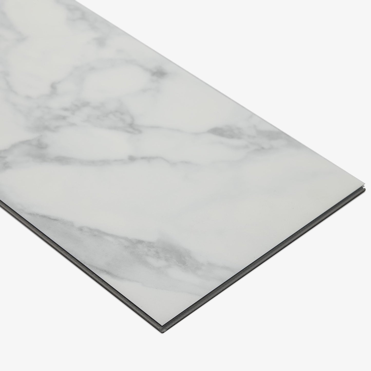 White Marble - Prime Plus 5mm Embossed Purecoat Rigid Core Vinyl Flooring (123024)