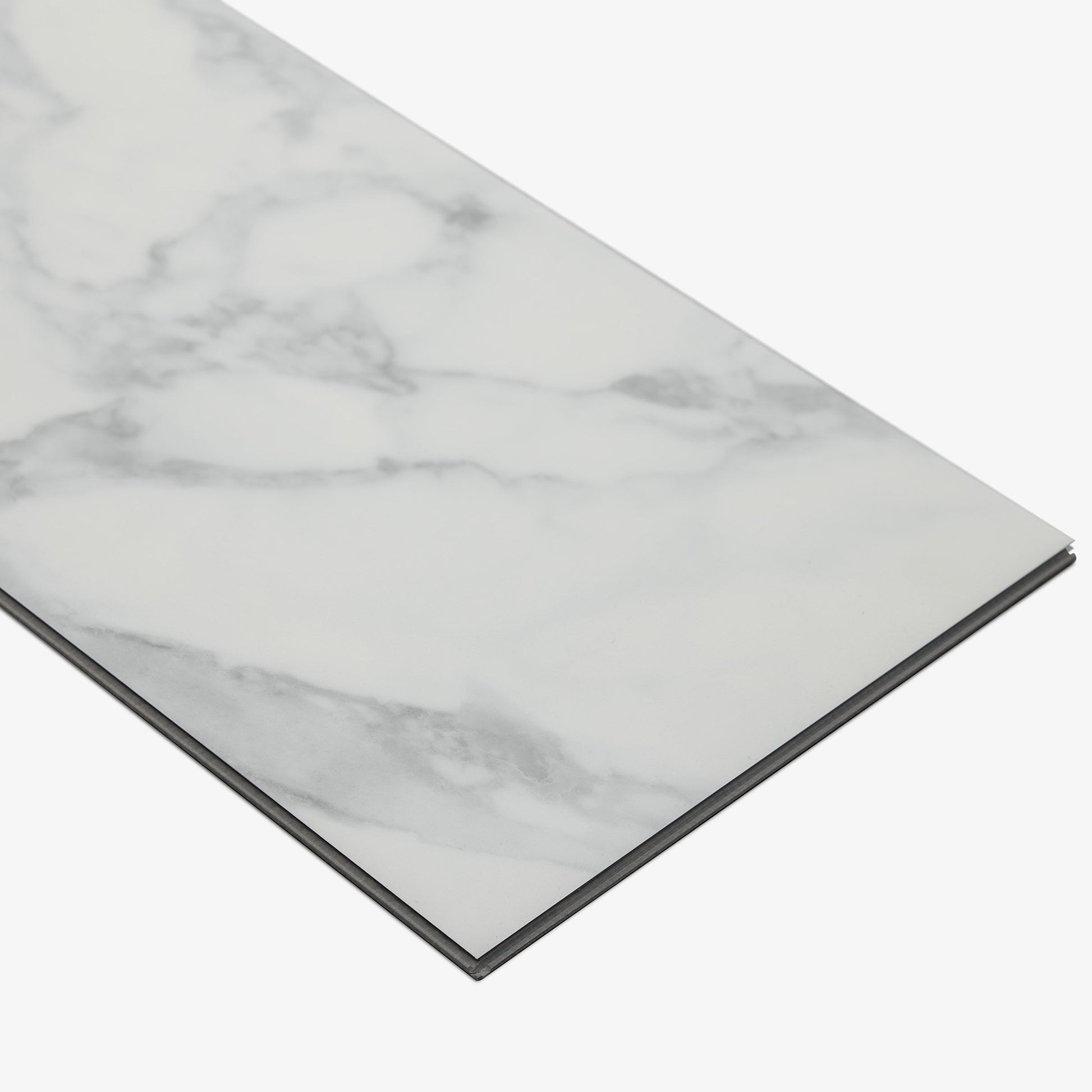 White Marble - Prime Plus 5mm Embossed Purecoat Rigid Core Vinyl Flooring (123024)