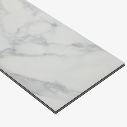 White Marble - Prime Plus 5mm Embossed Purecoat Rigid Core Vinyl Flooring (123024)