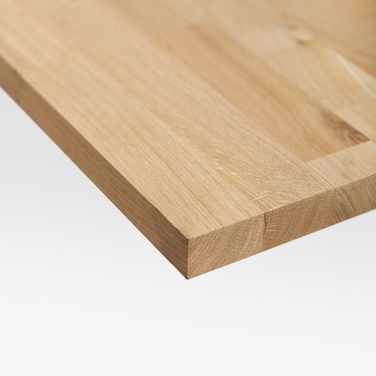 Euro Oak - 27mm Solid Finger-Jointed European Oak Furniture Board (2.40m)