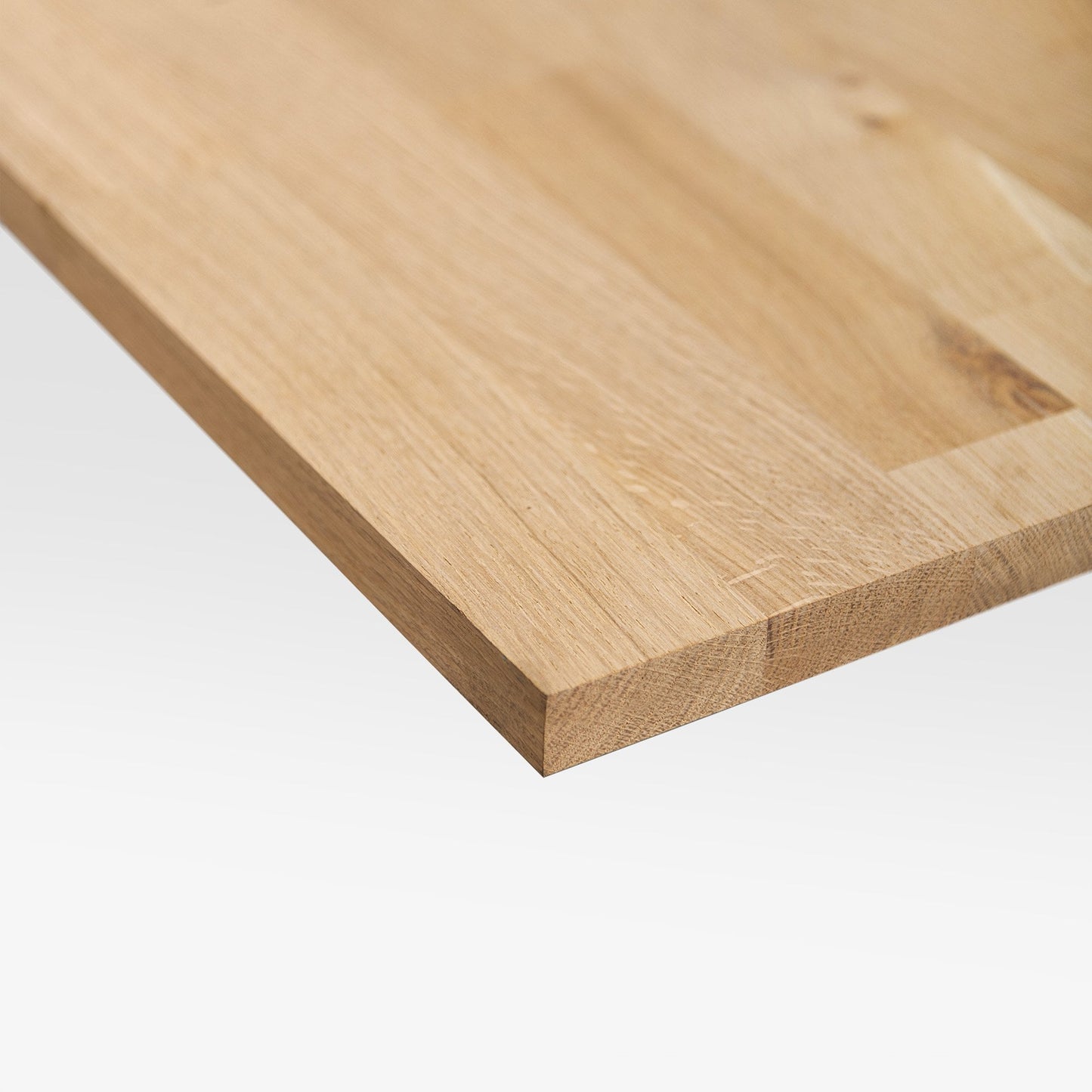 18mm Solid Finger-Jointed European Oak Furniture Board (2.40m), Euro Oak