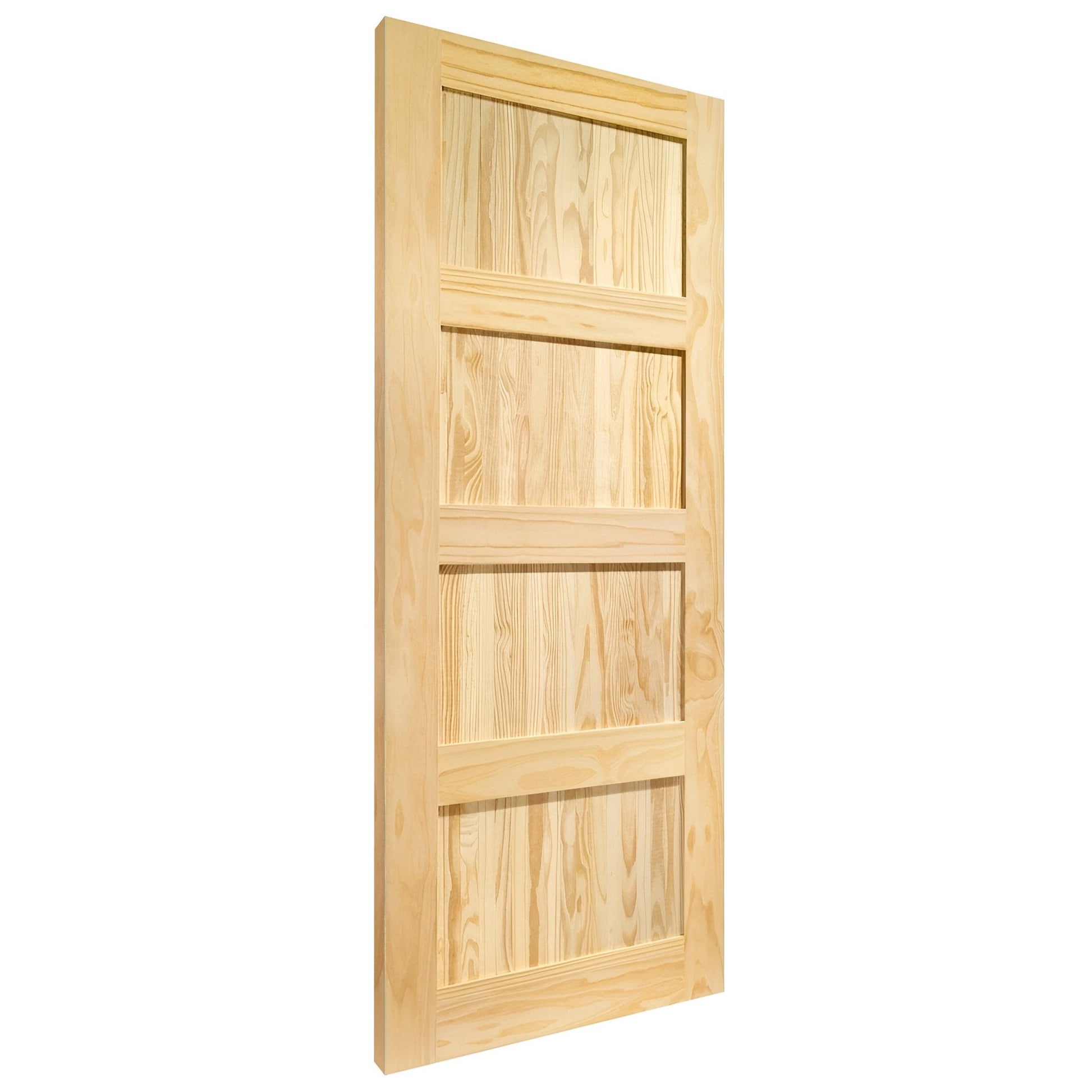 Clear Pine Internal Unfinished Shaker 4 Panel Door (93644)