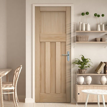 Oak Internal Unfinished 3 Panel Deco Door (121699)