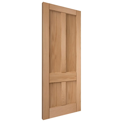 Oak Internal Unfinished 4 Panel Deco Door (121701)
