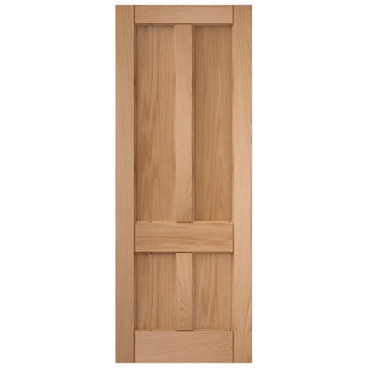 Oak Internal Unfinished 4 Panel Deco Door (121701)