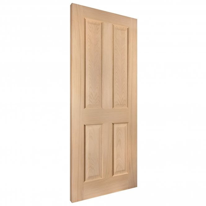 White Oak Internal Fully Finished 4 Panel Oregon FD30 Fire Door (121758)