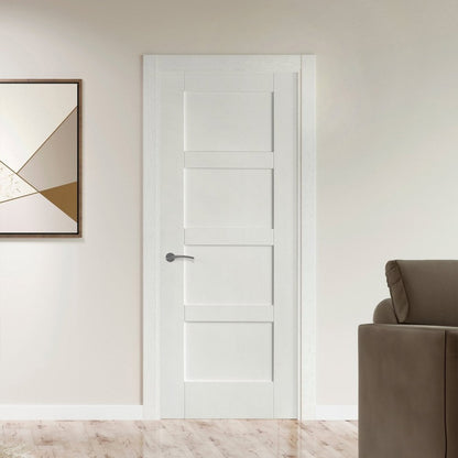 White Internal Primed 4 Panel Shaker Door (121751)