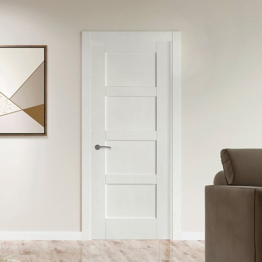 White Internal Primed 4 Panel Shaker Door (121751)